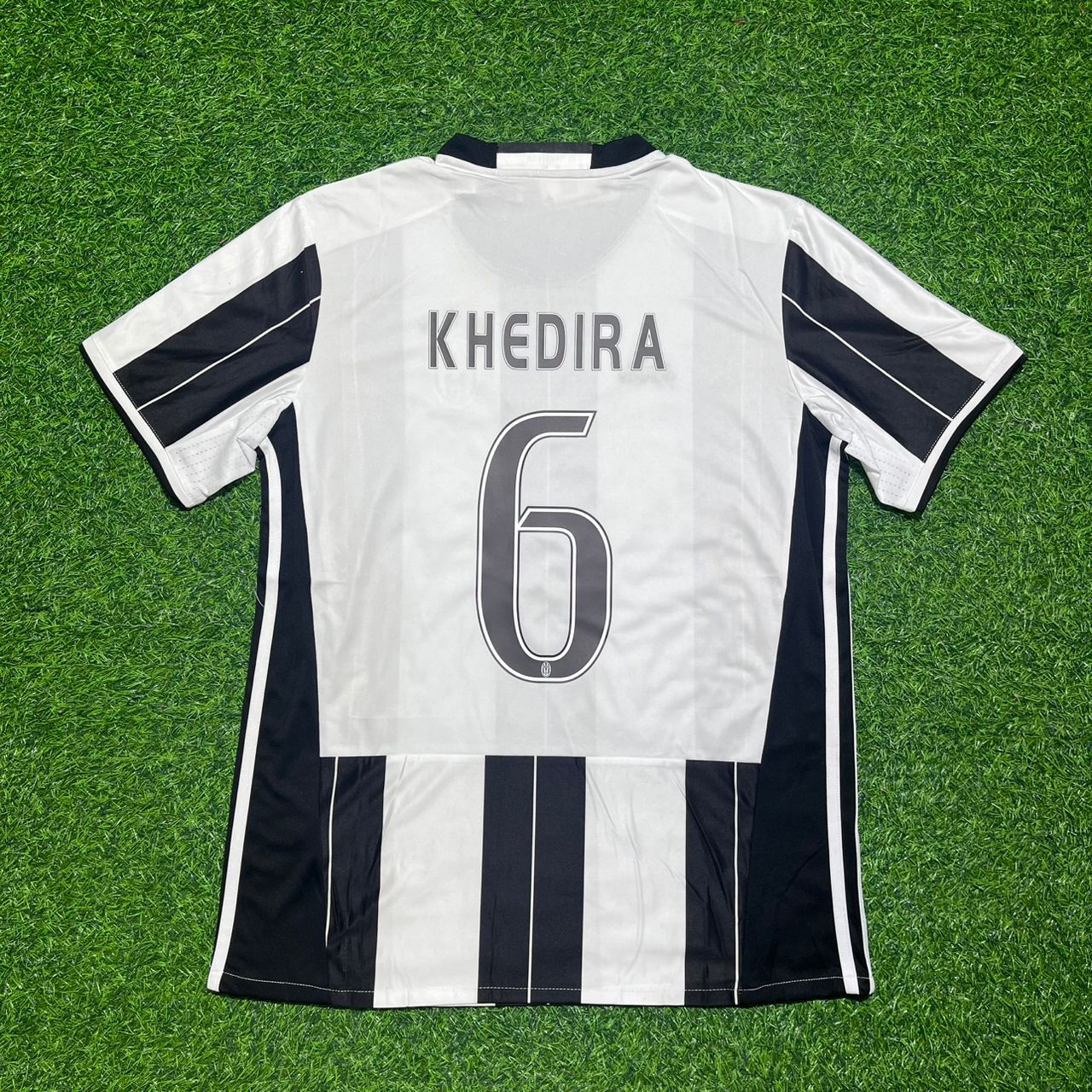 Sami Khedira Juventus 2016/17 Home Retro Football Jersey Kit