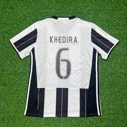 Sami Khedira Juventus 2016/17 Home Retro Football Jersey Kit