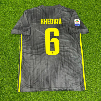 Sami Khedira #6 Juventus 2017-2018 Retro Home Football Jersey