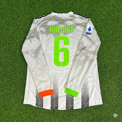 Sami Khedira #6 Juventus 2019-2020 Long Sleeve Retro Football Jersey