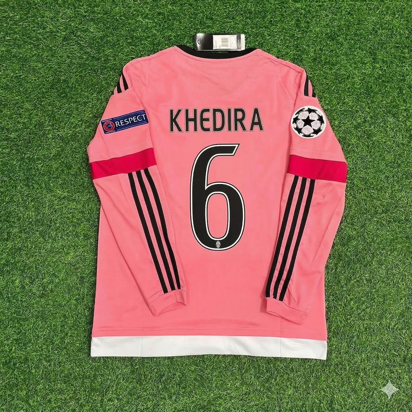 Sami Khedira Juventus Pink Retro 2015-2016 Pink Jersey Trikot