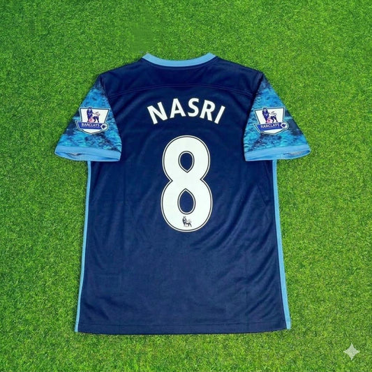Samir Nasri 8- Manchester City 2016 2017 Season Retro Jersey Maillot Trikot Maglia