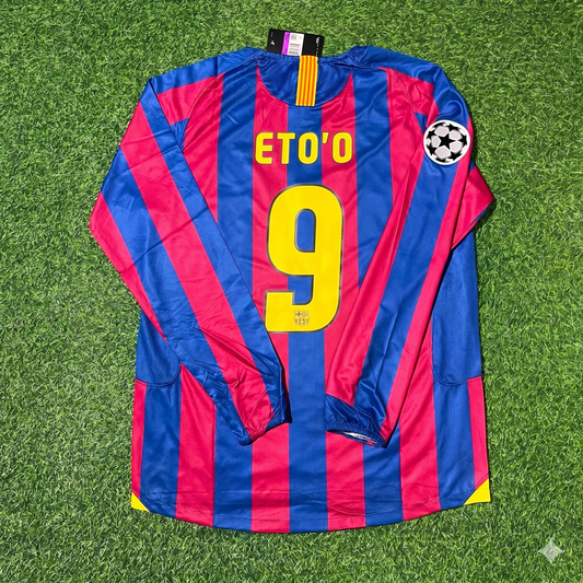 Samuel Eto'o Barcelona 2006 Final Retro Football Jersey