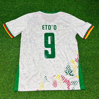 Samuel Eto'o Cameroon Home White Retro Football Jersey