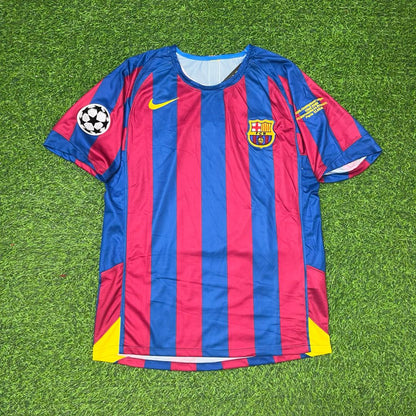 Samuel Eto'o Barcelona 2006 Final Retro Short Sleeve Football Jersey