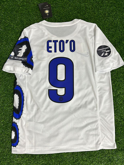 Samuel Etoo - Inter 2010 2011 White Dragon Jersey Trikot Maillot Maglia Soccer Shirt