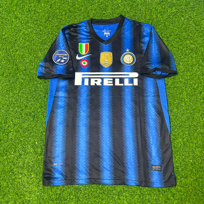 Samuel Eto'o Inter Milan 2011-2012 Home Retro Football Jersey