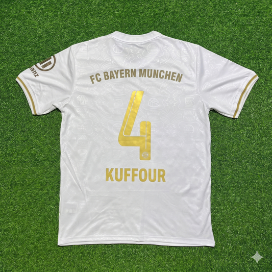Samuel Kuffour #4 FC Bayern München 125 Years Anniversary Special-Edition White Jersey