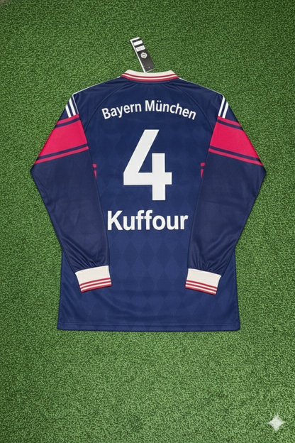 Samuel Kuffour FC Bayern München 1997/98 Saison Langarm Heim Retro Trikot