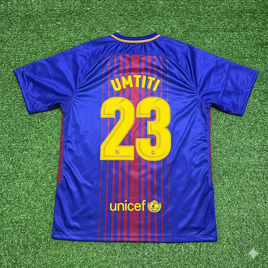 Samuel Umtiti 23- Barcelona 2017/2018 Season Football Jersey