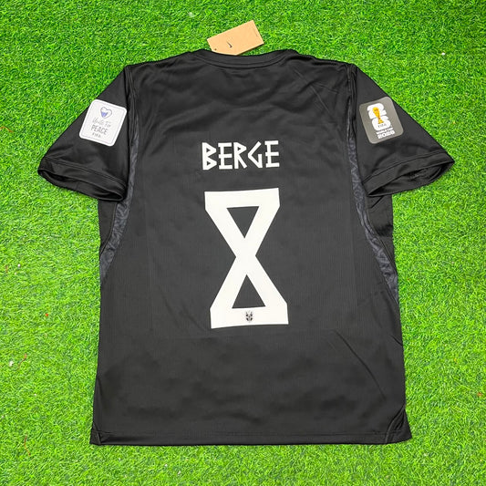Sander Berge #8 Norway 2026 World Cup Black Away Football Jersey