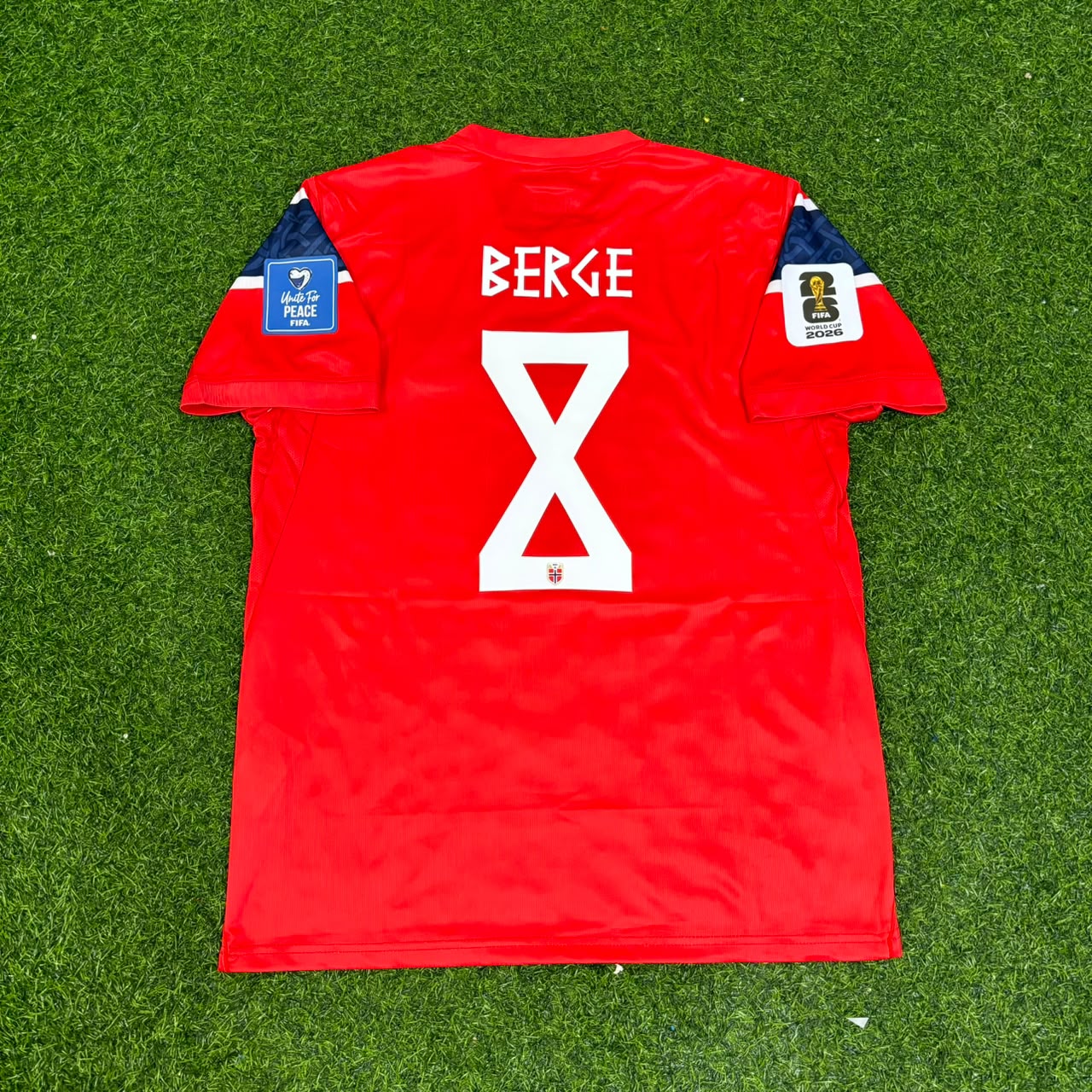 Sander Berge #8 Norway 2026 World Cup Home Football Jersey