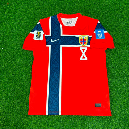 Sander Berge #8 Norway 2026 World Cup Home Football Jersey