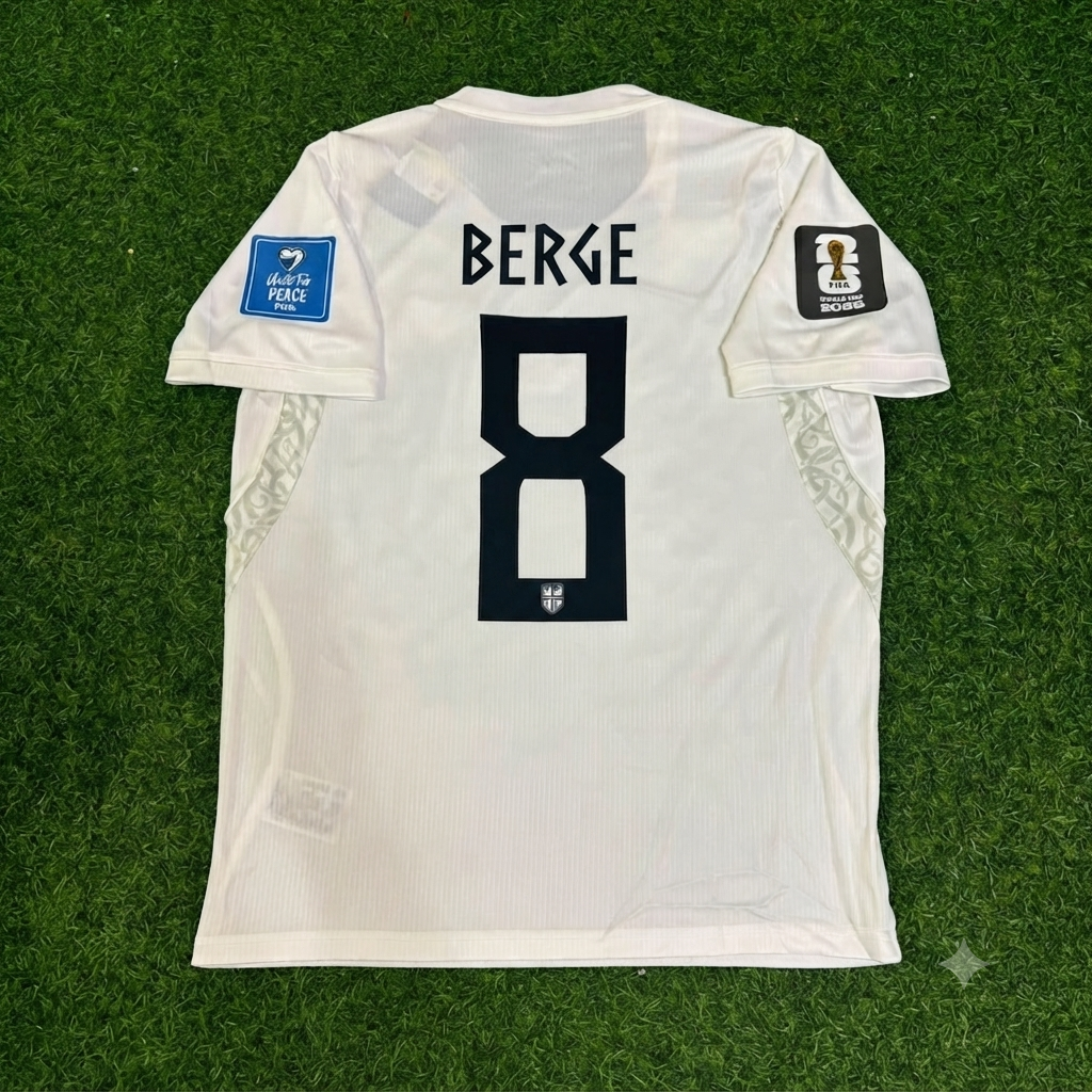 Sander Berge #8 Norway 2026 World Cup White Football Jersey