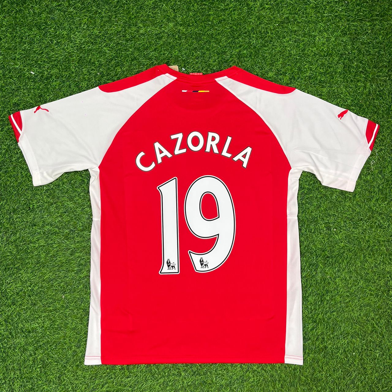 Santi Cazorla Arsenal 2014-2015 Home Football Jersey Kit