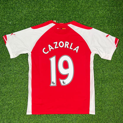 Santi Cazorla Arsenal 2014-2015 Home Football Jersey Kit