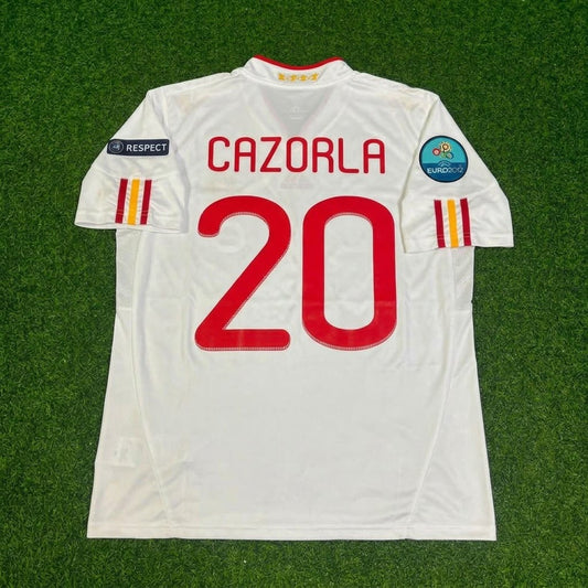 Santi Cazorla Spain EURO 2012 Final Retro Football Jersey Kit