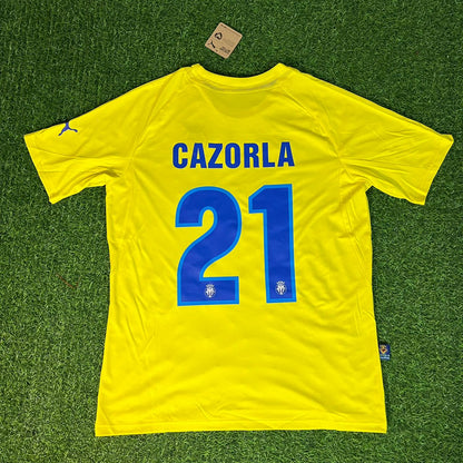 Santi Cazorla 21 – Villarreal 2009–2010 Retro Home Kit Jersey – | Trikot | Maillot Soccer Shirt