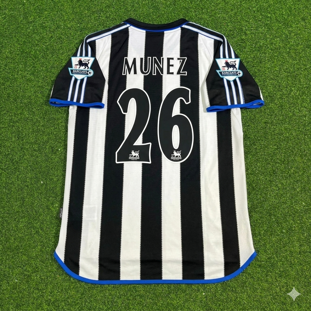 Santiago Munez #26 Newcastle United Retro Trikot Kit Jersey Soccer Shirt