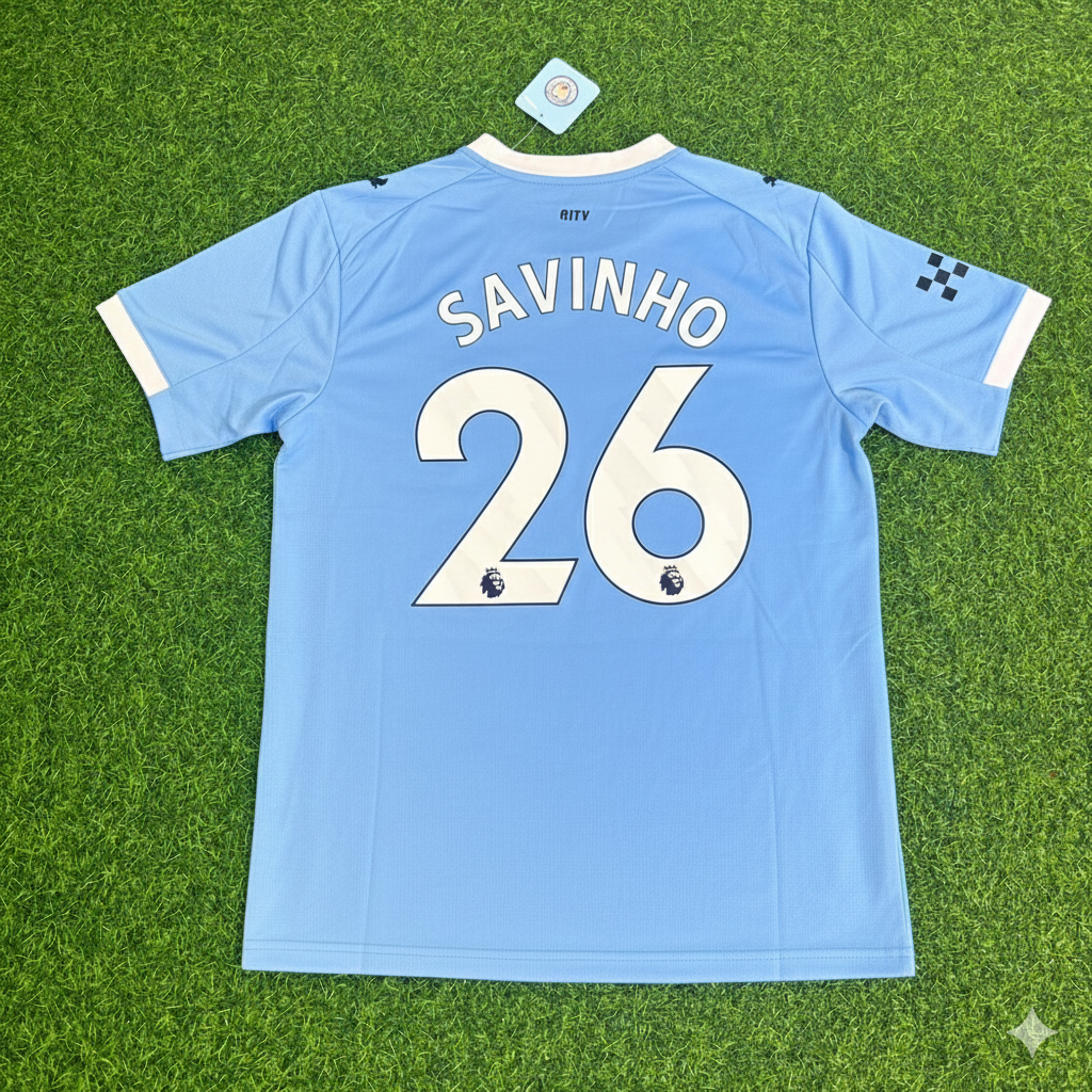 Savinho Manchester 26- City Home New Season 2026 Jersey Trikot Maillot Soccer Shirt