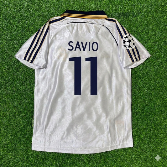 Savio 11- Real 1998/2000 Retro Football Jersey