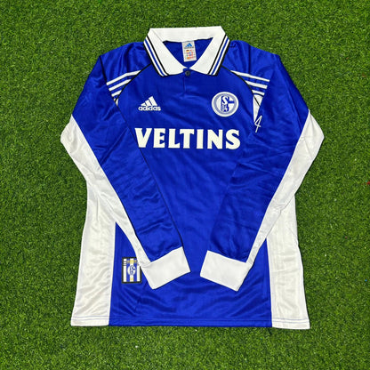 Schalke 04 1998-2000 Langarm Retro Fussballtrikot