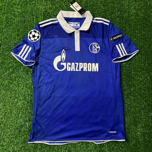 Schalke 04 Season 2010- 11 Retro Champions League Football Jersey Trikot Soccer Shirt