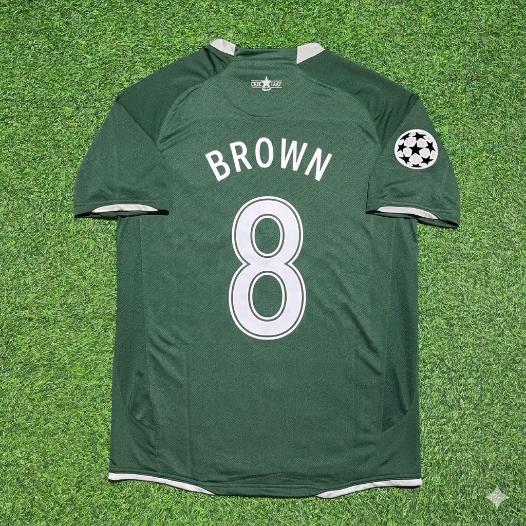 Scott Brown #8 Celtic 2007 2008 Home Retro Jersey