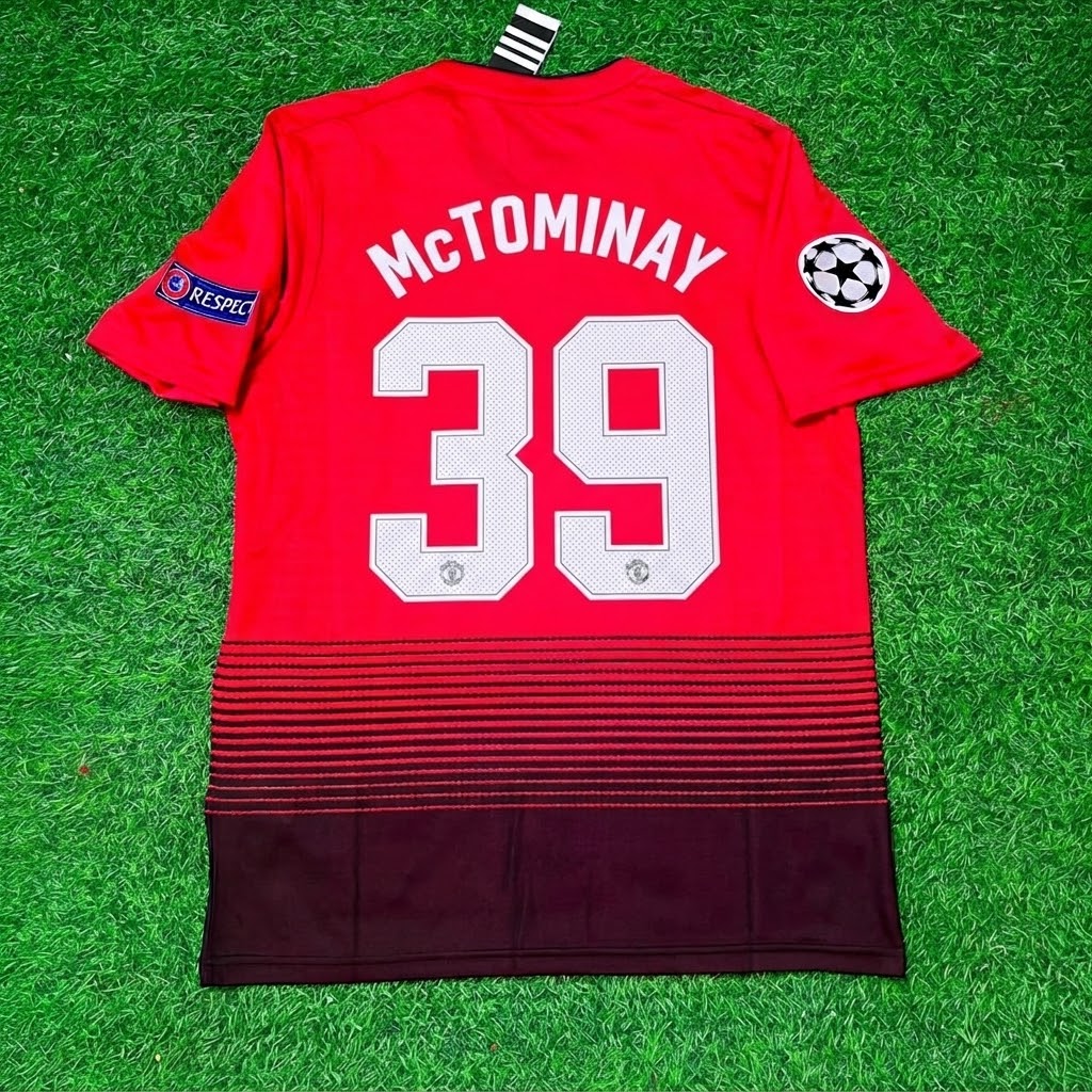 Scott McTominay #39 Manchester United 2018/2019 Season Home Red Retro Football Jersey