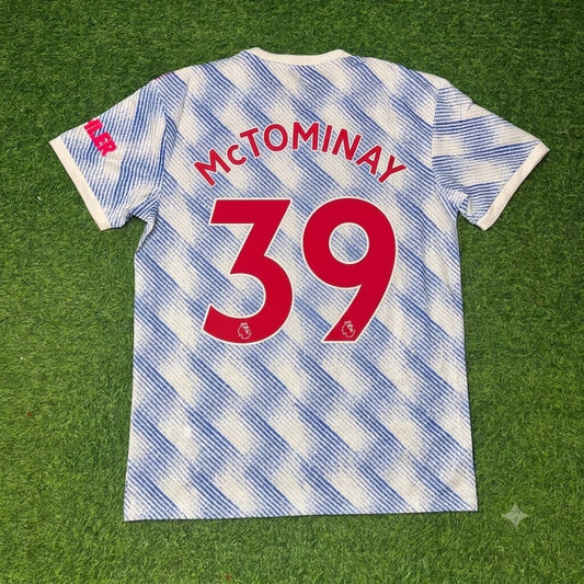 Scott McTominay Manchester United 2021-2022 Final Season Away Retro Football Jersey