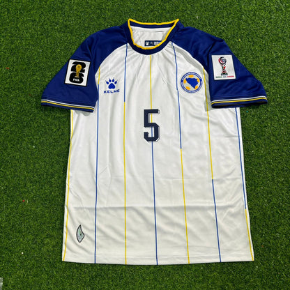 Sead Kolasinac Bosnia and Herzegovina 2026 World Cup White Football Jersey