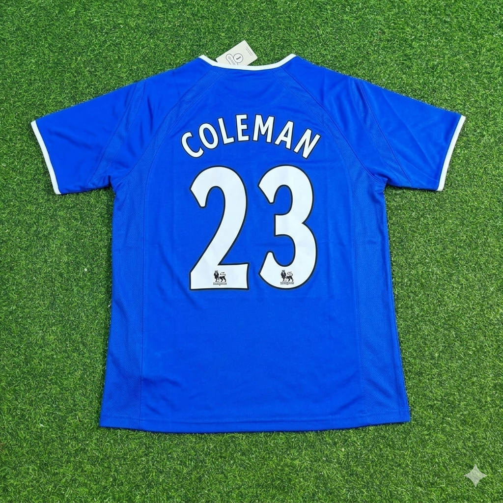 Séamus Coleman #23 Everton Fc Blue Retro Football Jersey