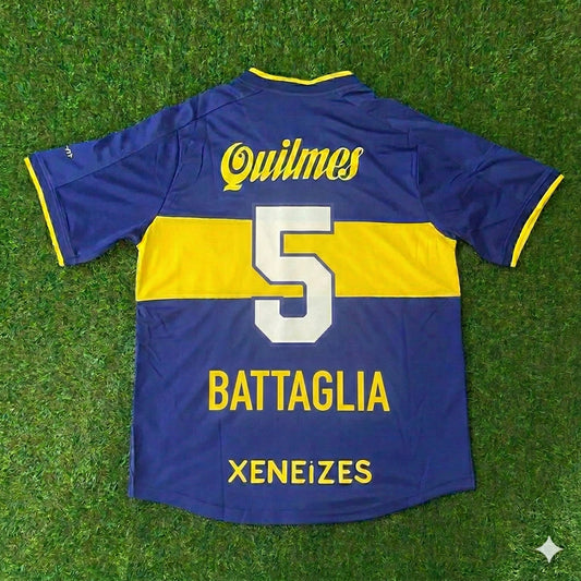 Sebastián Battaglia Boca Juniors Retro Football Jersey Trikot