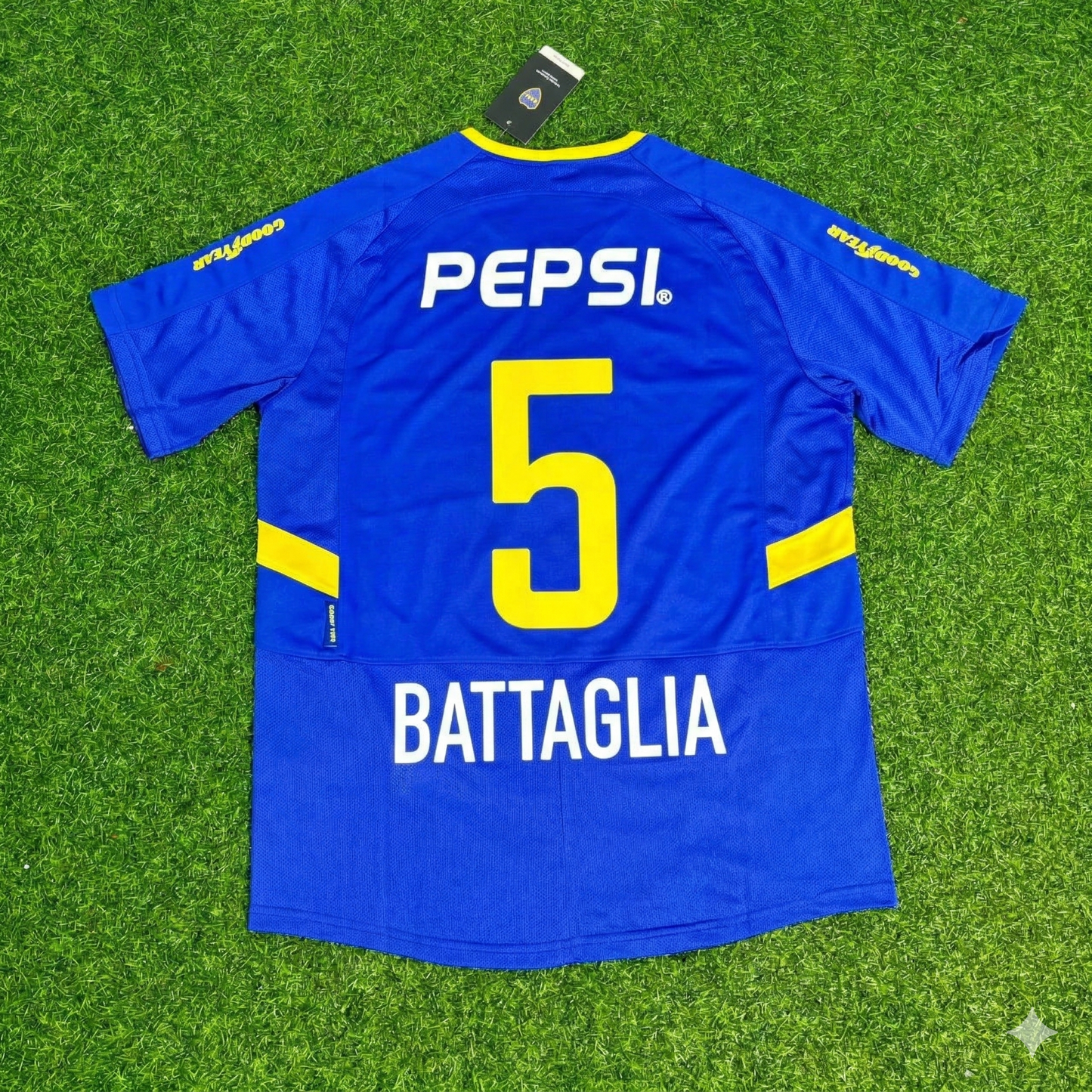 Sebastian Battaglia Boca Juniors 2003 2004 Retro Jersey Maillot Trikot Maglia Soccer Shirt