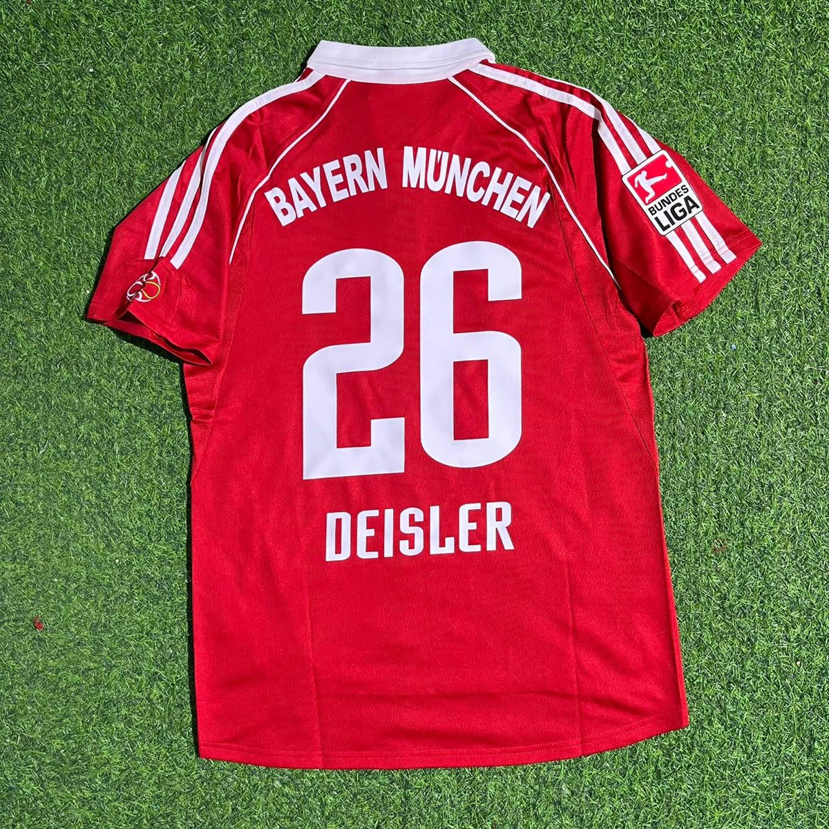 Sebastian Deisler Bayern Munich 2005 06 Bundesliga Red Home Retro Football Jersey