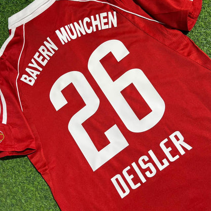 Sebastian Deisler Bayern Munich 2005 06 Bundesliga Red Home Retro Football Jersey