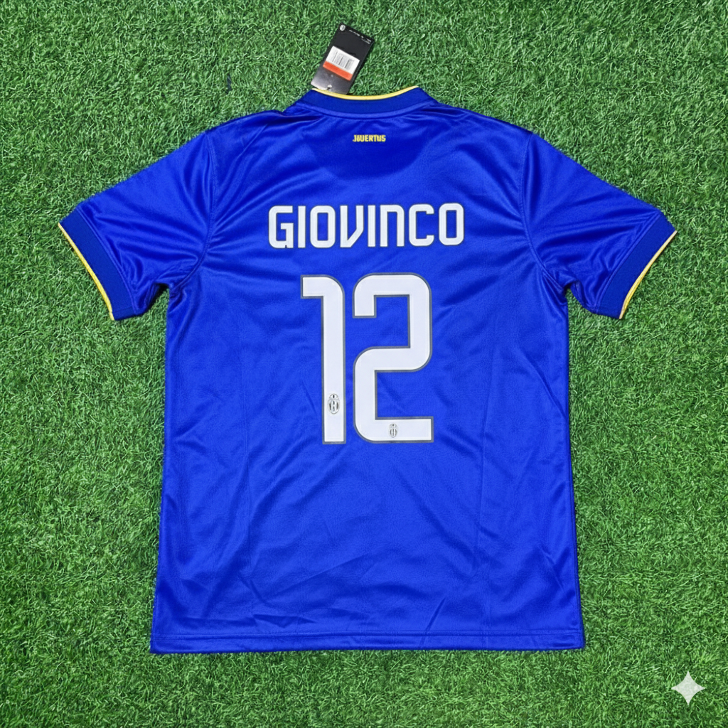Sebastian Giovinco Juventus 2014/15 Retro Blue Football Jersey Kit