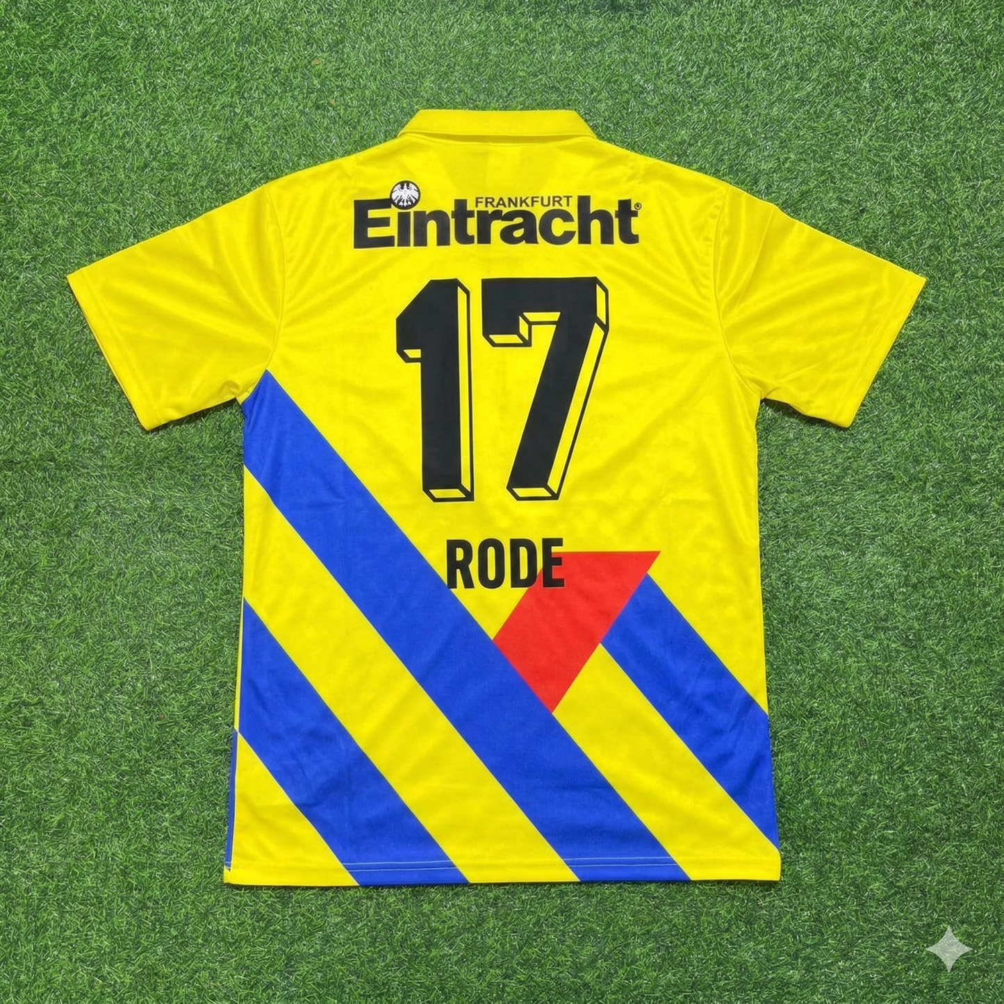 Sebastian Rode Eintracht Frankfurt Retro Yellow Football Jersey