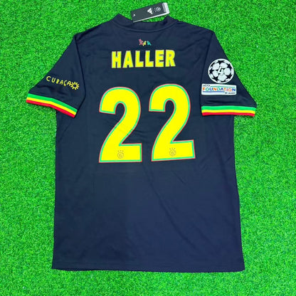 Sebastien Haller Ajax 2021/2022 Black Bob Marley Edition Retro Football Jersey Kit