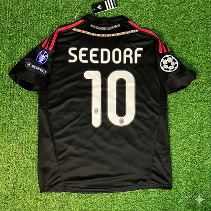 Clarence Seedorf 10 - Milan Third Kit 2011/12 Retro Kit Jersey Maillot Trikot Soccer Shirt