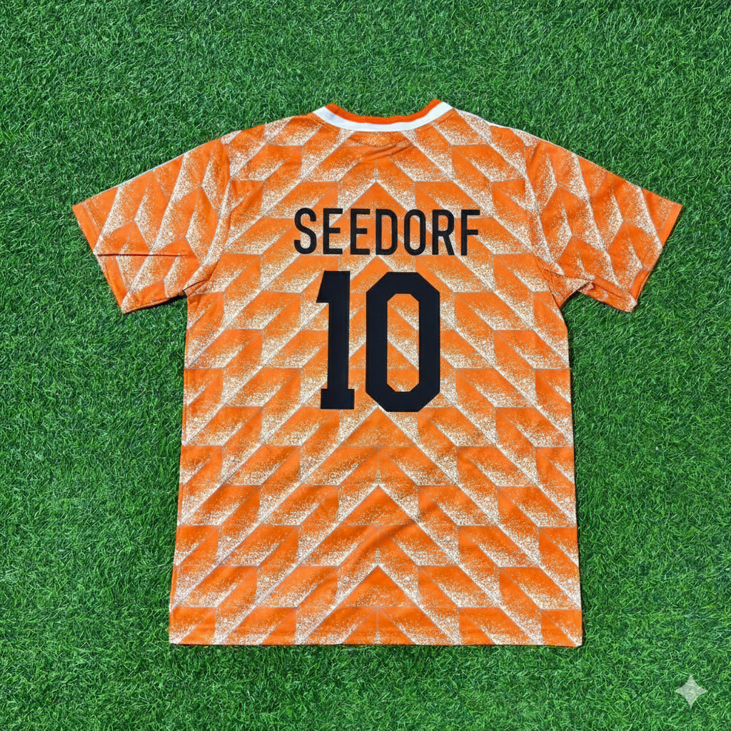 Clarence Seedorf Netherlands Home Retro Football Jersey Kit