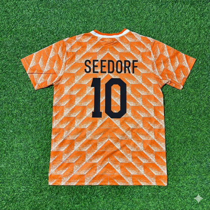 Clarence Seedorf Netherlands Home Retro Football Jersey Kit