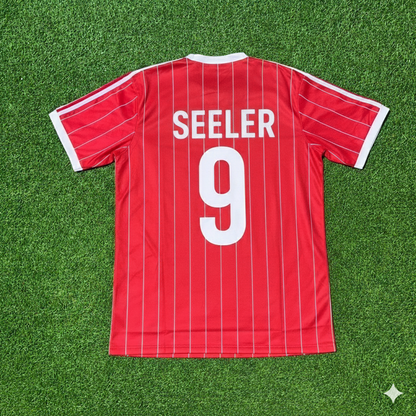 Uwe Seeler Hamburger SV Rotes Heimtrikot Retro Fußballtrikot