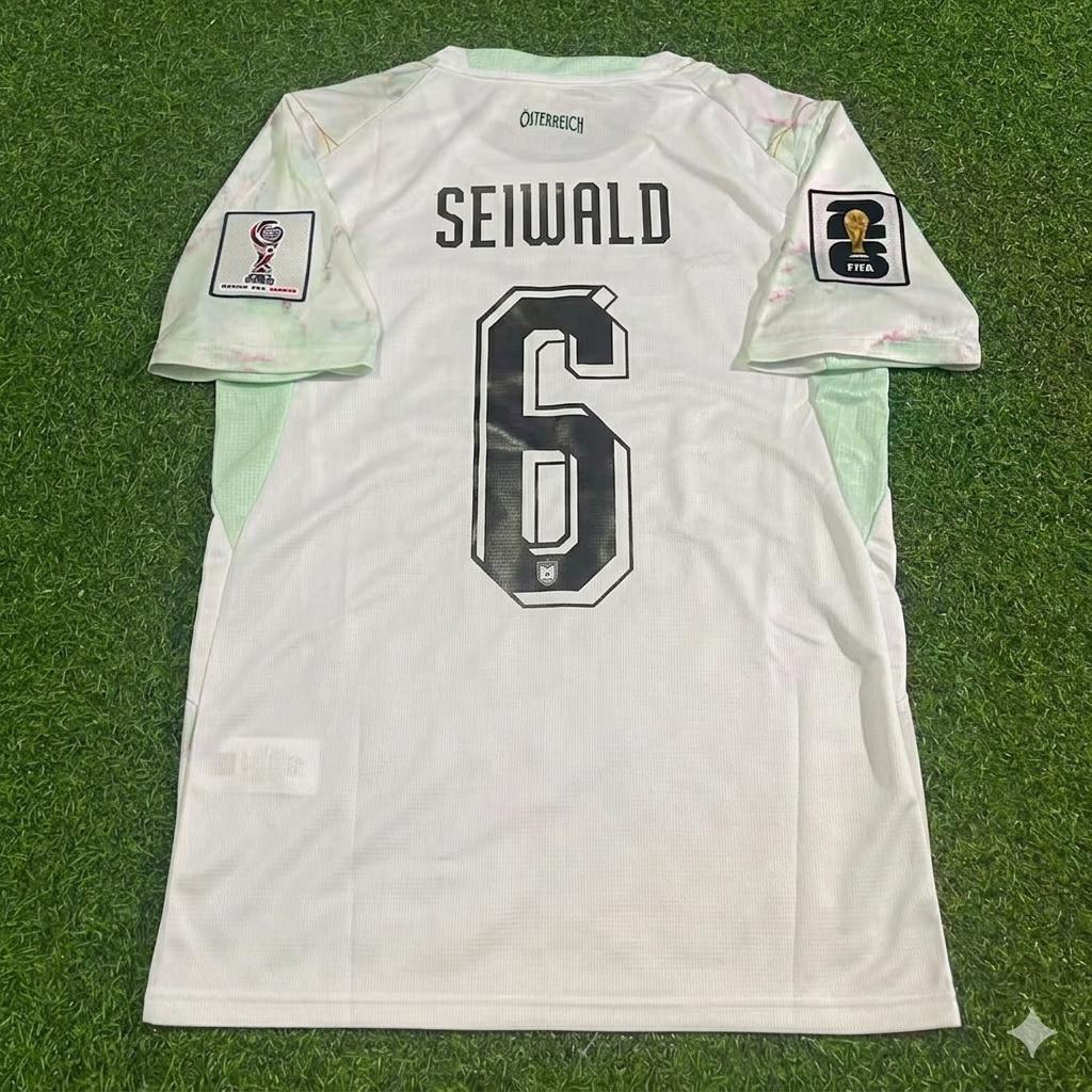 Nicolas Seiwald Austria White 2026 World Cup Football Jersey