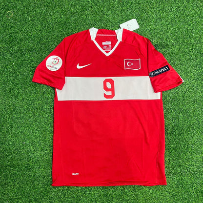 Semih Senturk Turkey EURO 2008 Red Retro Football Jersey Kit