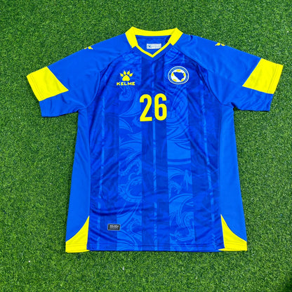 Sergej Barbarez Bosnia and Herzegovina Blue Football Jersey
