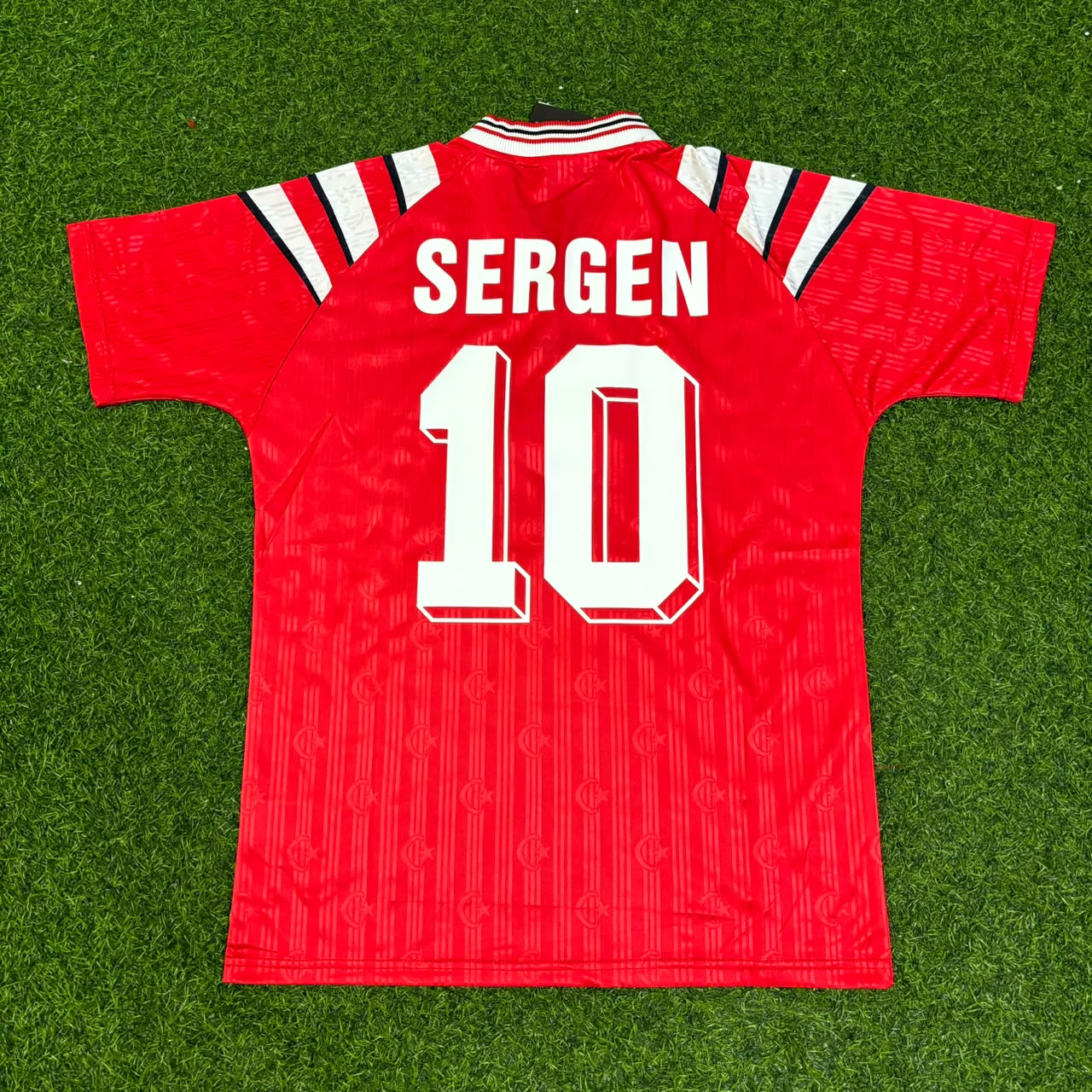 Sergen Yalçin Türkiye Turkey Red Nostalgic Retro Football Jersey