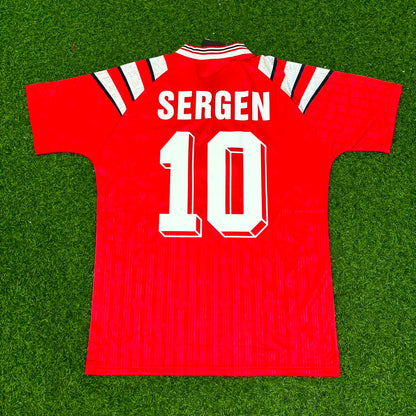 Sergen Yalçin Türkiye Turkey Red Nostalgic Retro Football Jersey