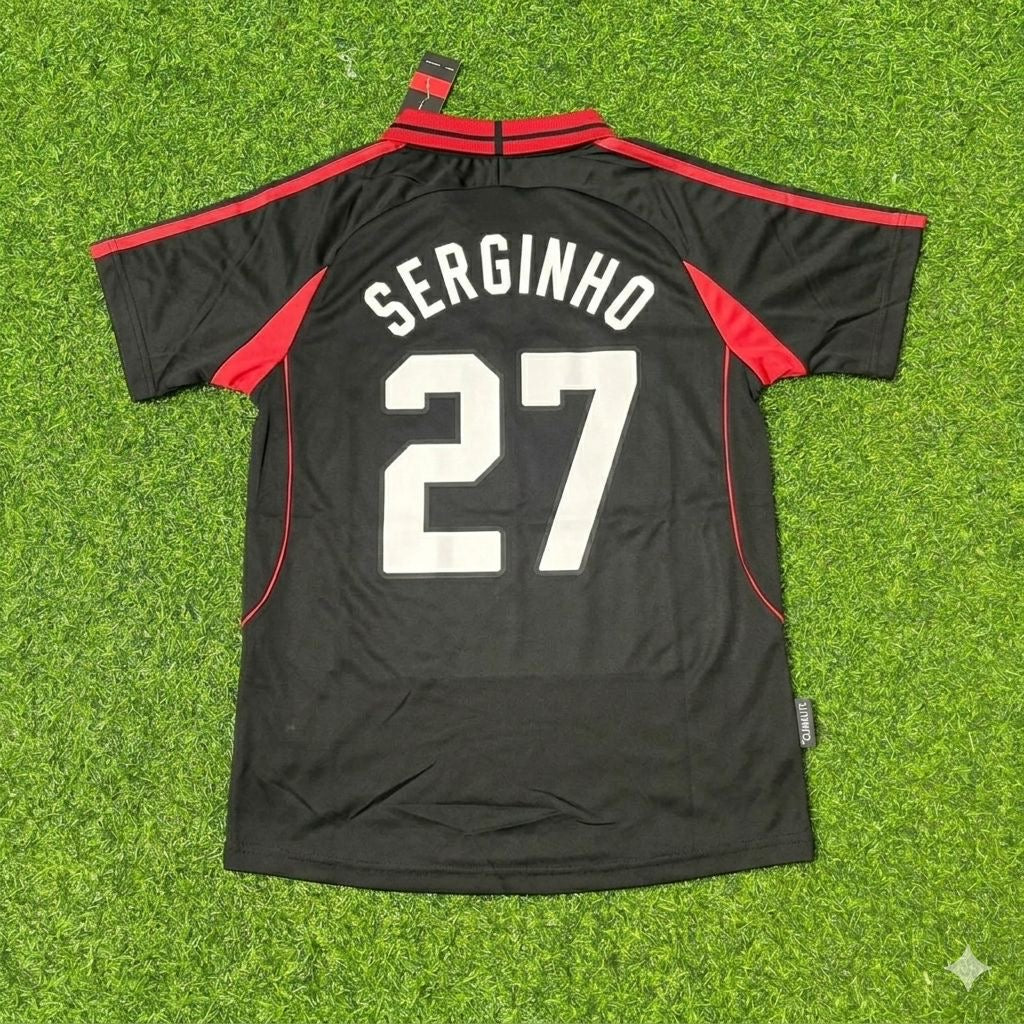 Serginho #27 AC Milan 2000-2001 Away Retro Football Jersey