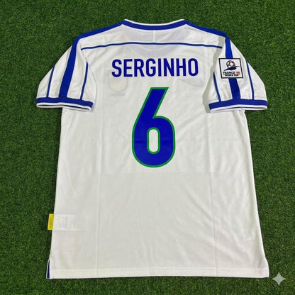 Serginho #6 Brazil 1998 World Cup Retro Football Jersey